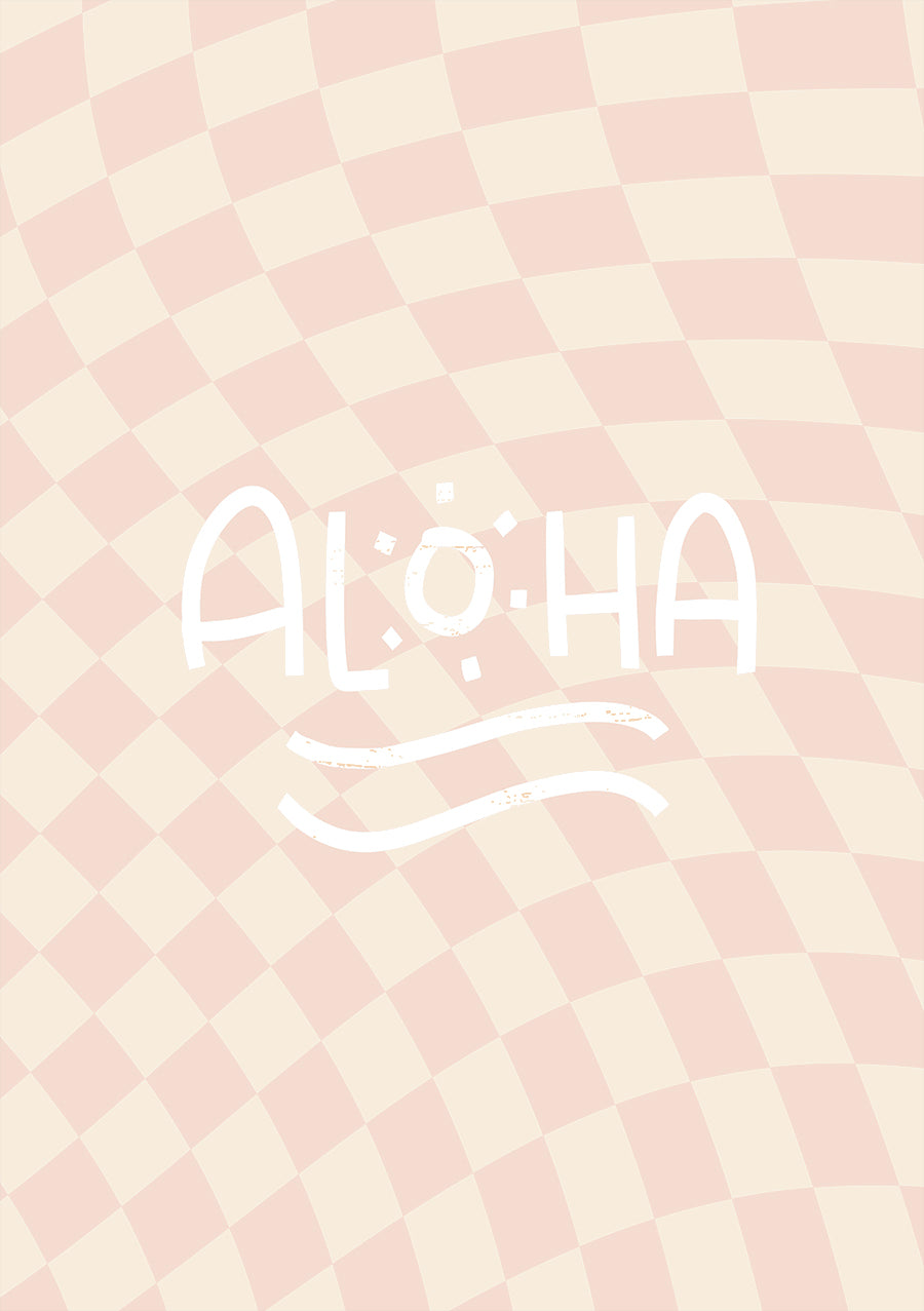 Aloha Peach Checkers