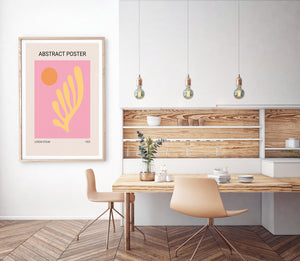 Pink Abstract Poster