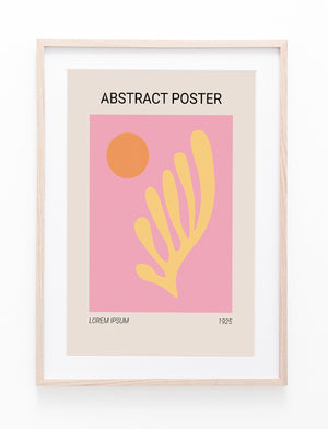 Pink Abstract Poster