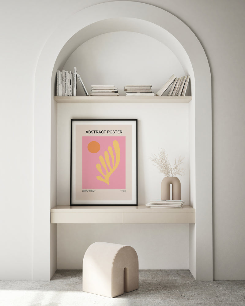 Pink Abstract Poster