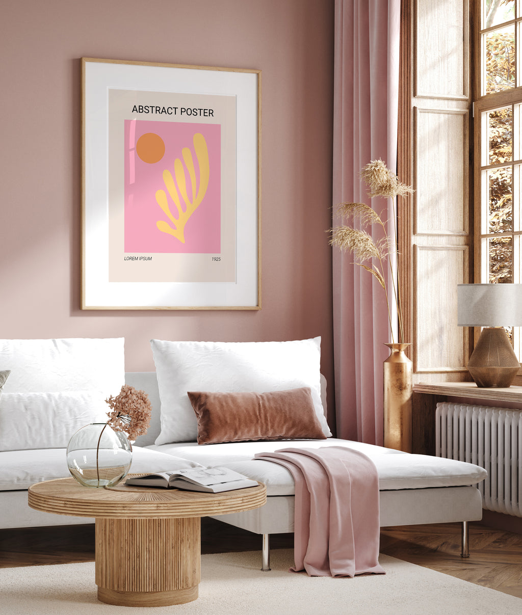 Pink Abstract Poster