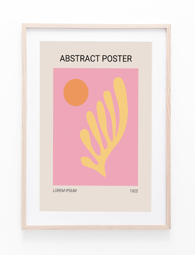 Pink Abstract Poster