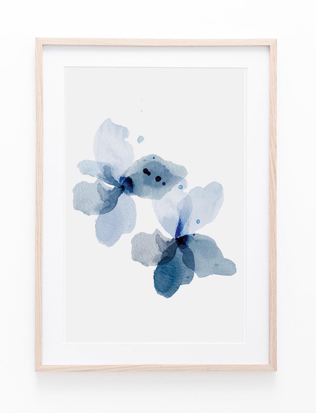Blue Watercolour Flowers II
