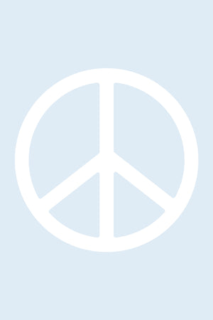 Blue & White Peace Symbol