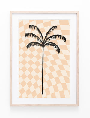 Checkered Moroccan Painted Palm