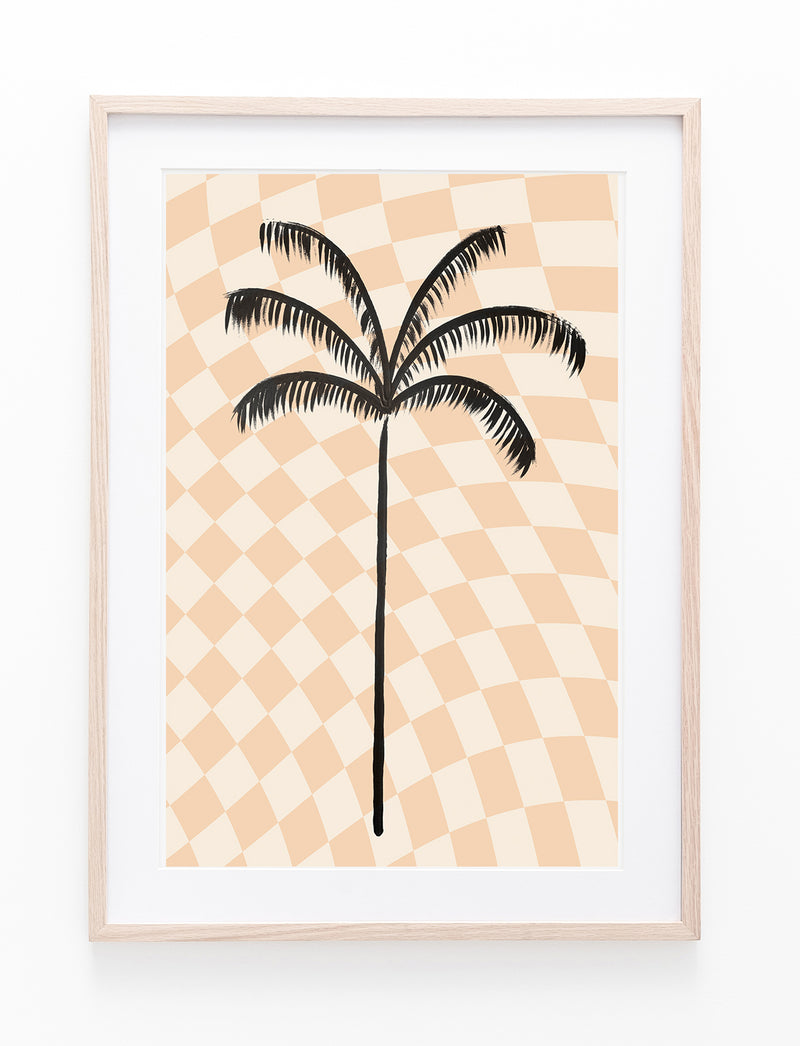 Checkered Moroccan Painted Palm