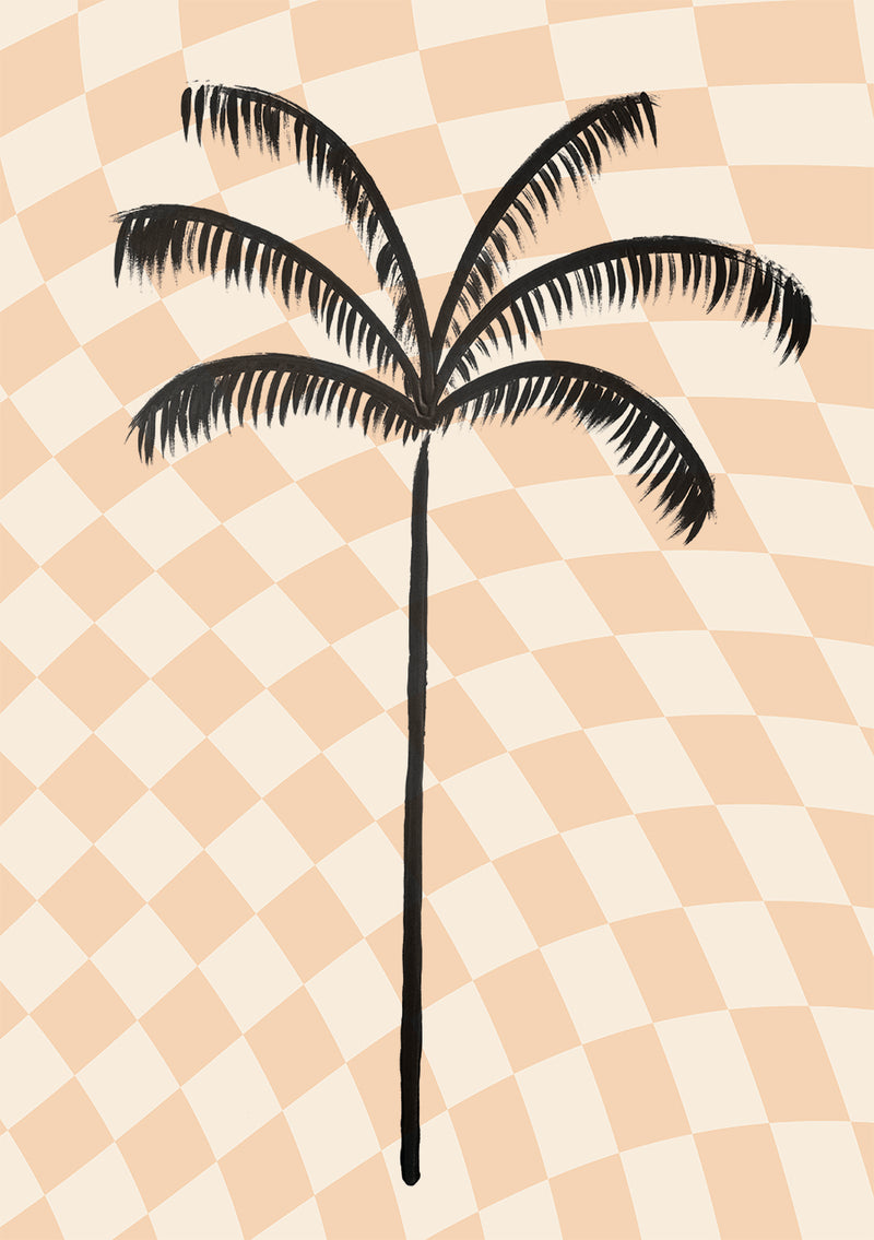 Checkered Moroccan Painted Palm