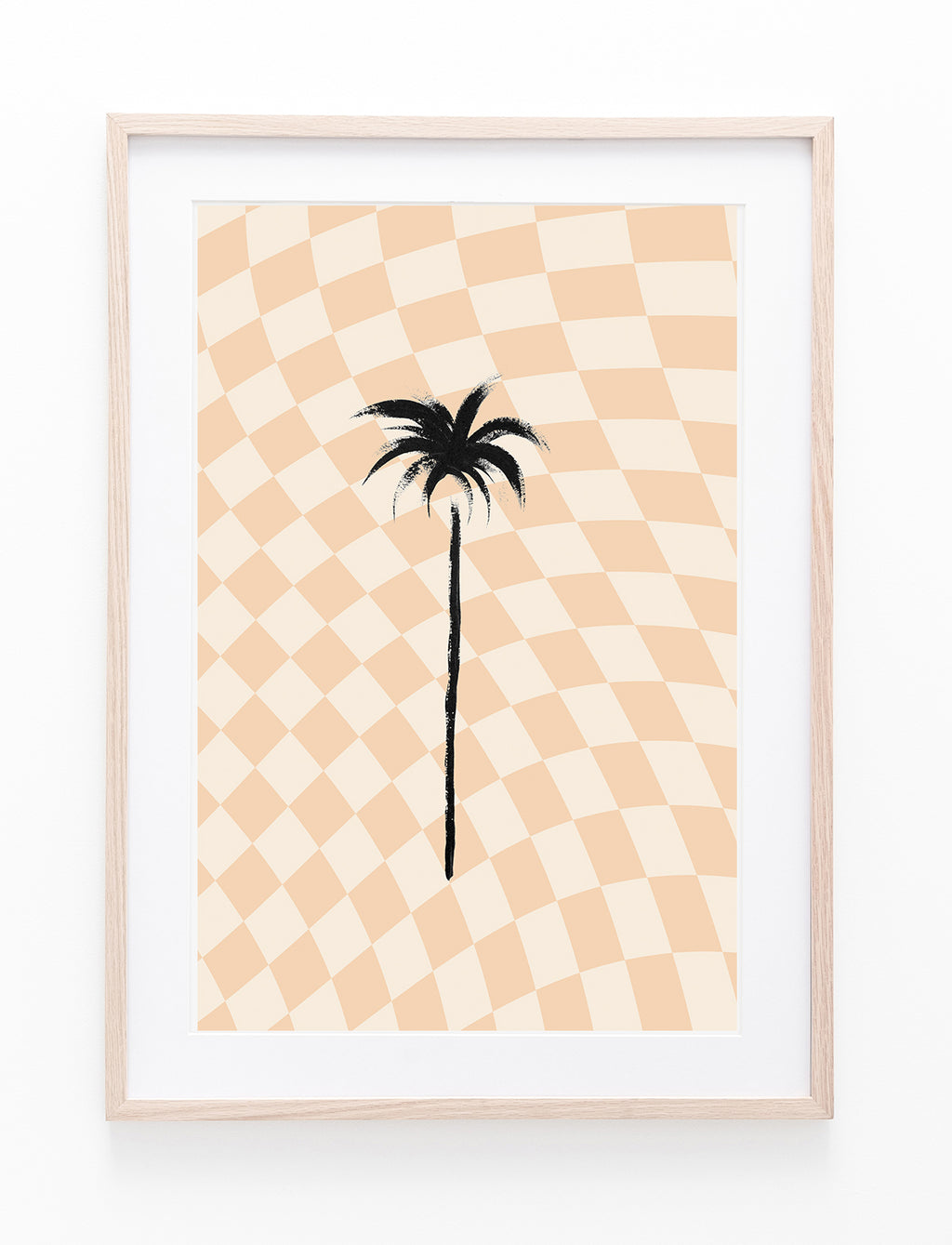Checkered Silhouette Palm
