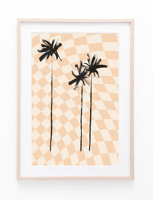 Checkers & Painted Palms II