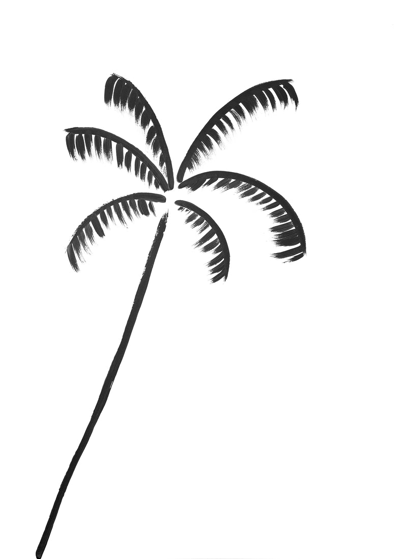 Leaning Painted Palm II