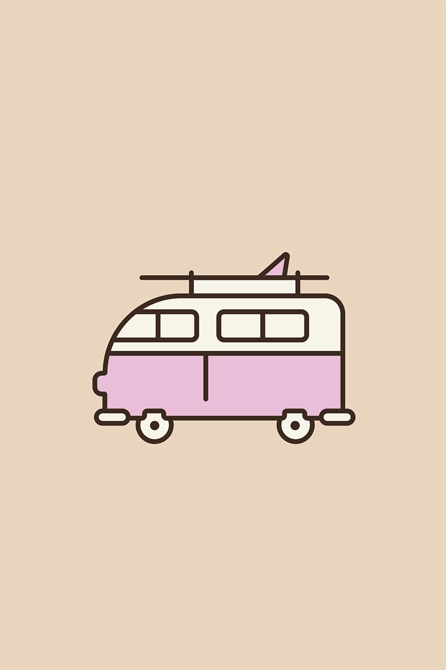 Pink Kombi Van