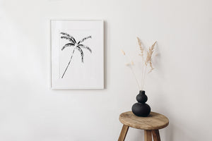 Leaning Painted Palm