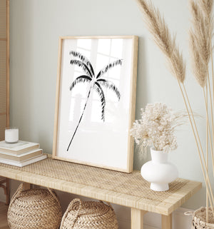 Leaning Painted Palm