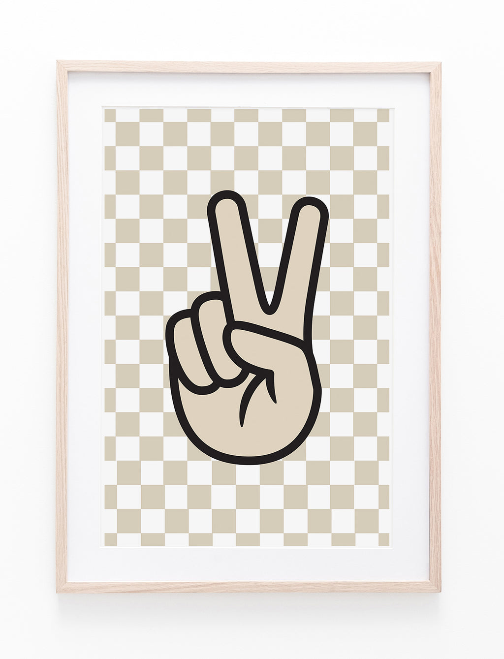 Neutral Checkers & Peace Symbol II