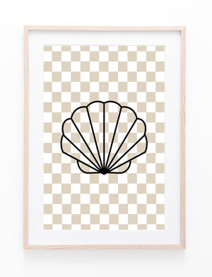 Neutral Checkers & Scallop Shell II