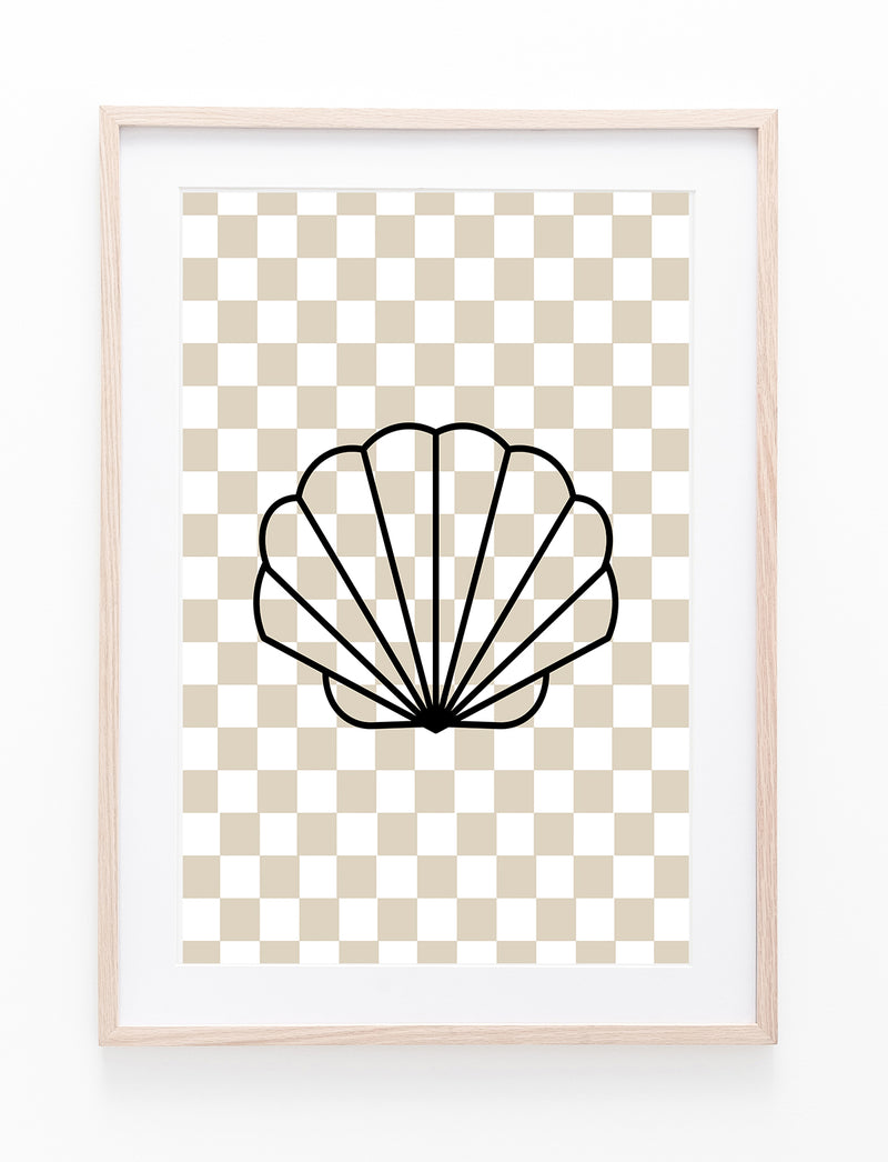 Neutral Checkers & Scallop Shell II