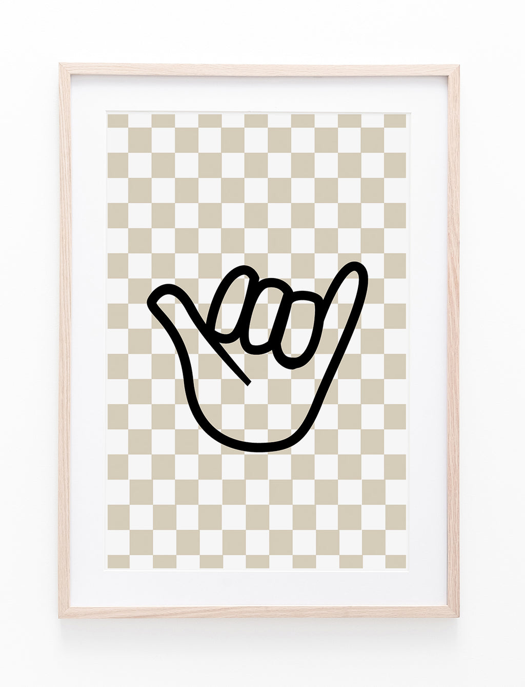 Neutral Checkers & Shaka Hand