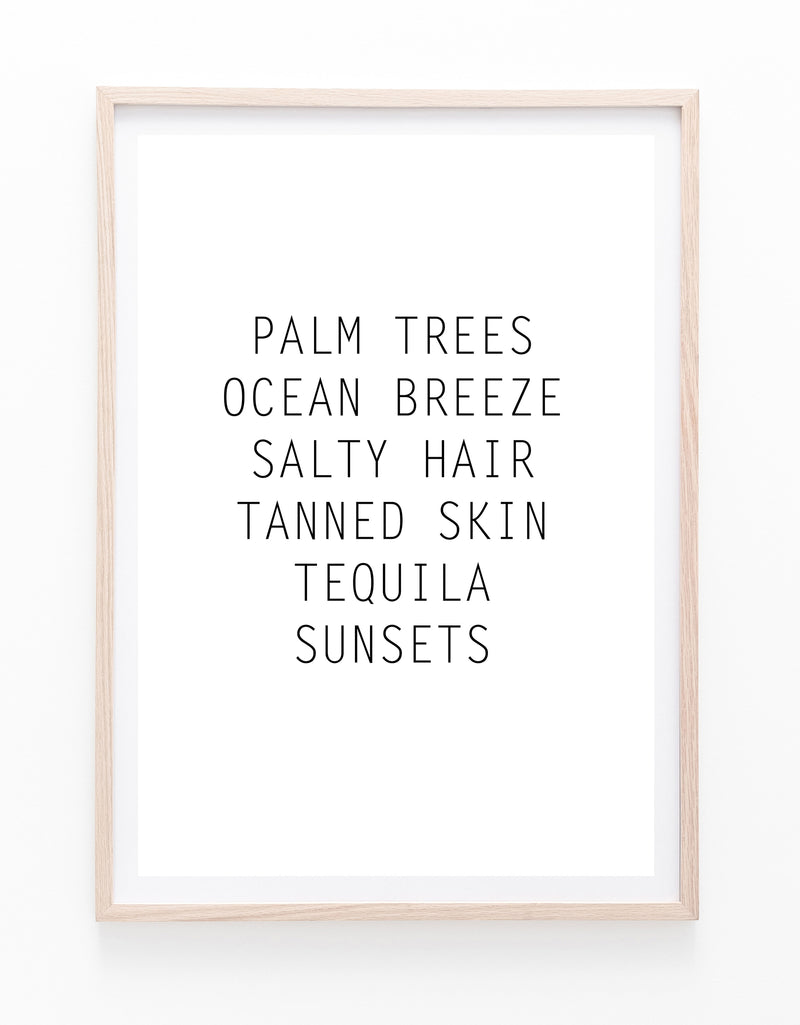 Palm Trees and Ocean Breeze II