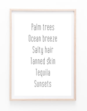 Palm Trees and Ocean Breeze III