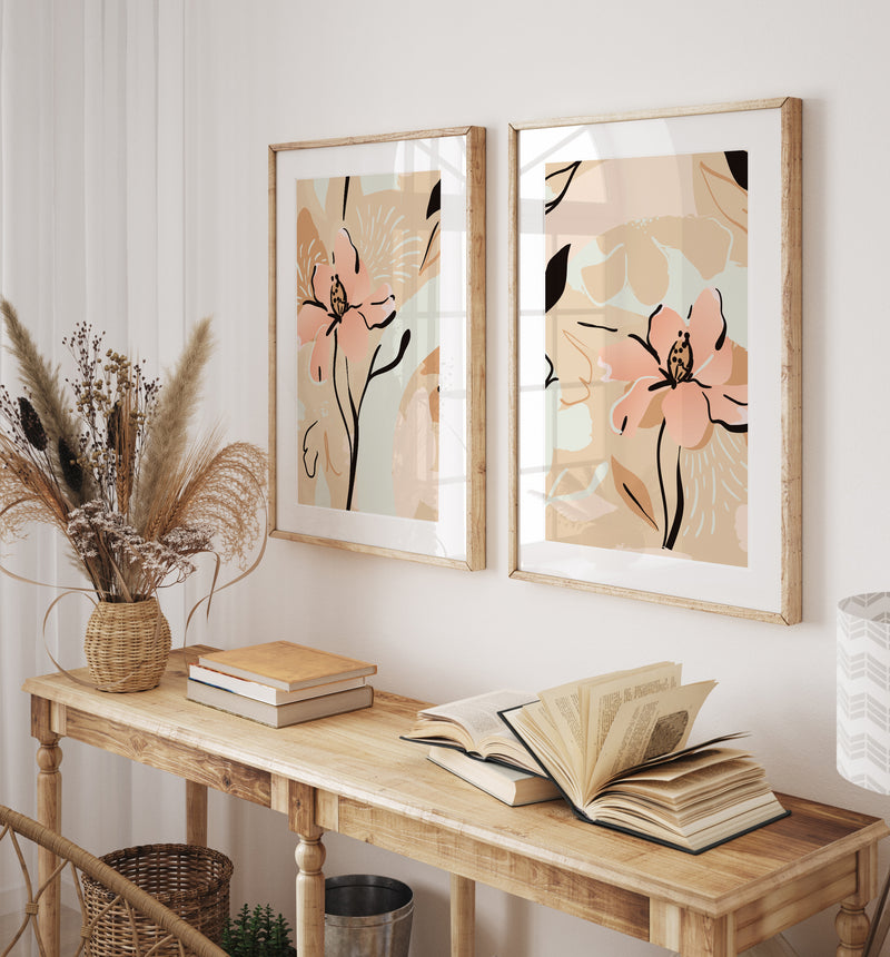 Pastel Flower Painting