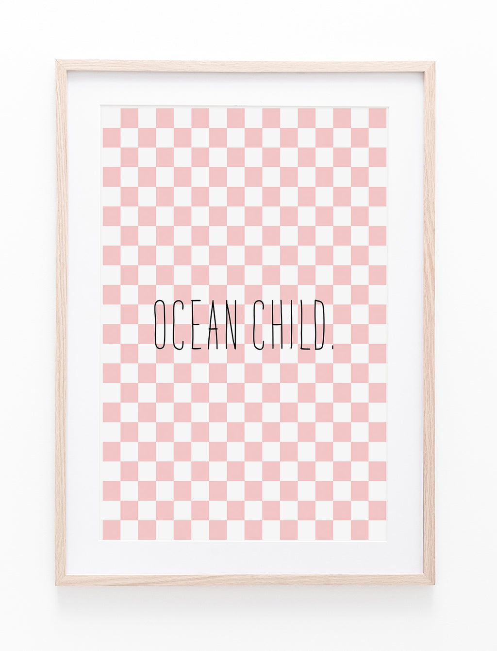 Pink Checkers & Ocean Child III