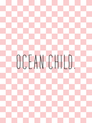 Pink Checkers & Ocean Child III