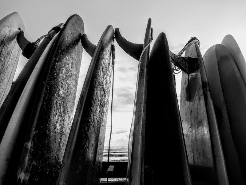 Standing Surfboards