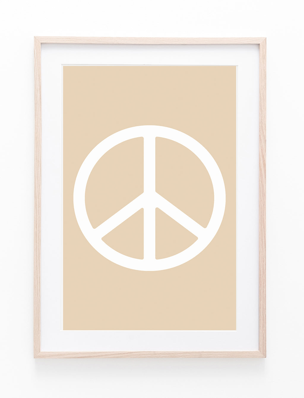 White Peace Symbol