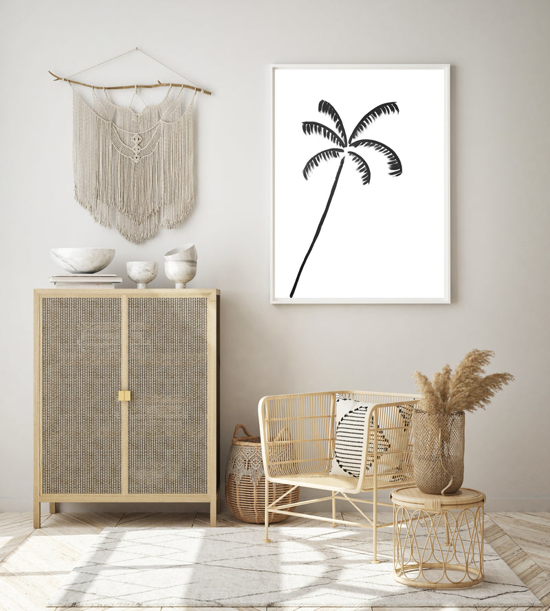 Leaning Painted Palm II