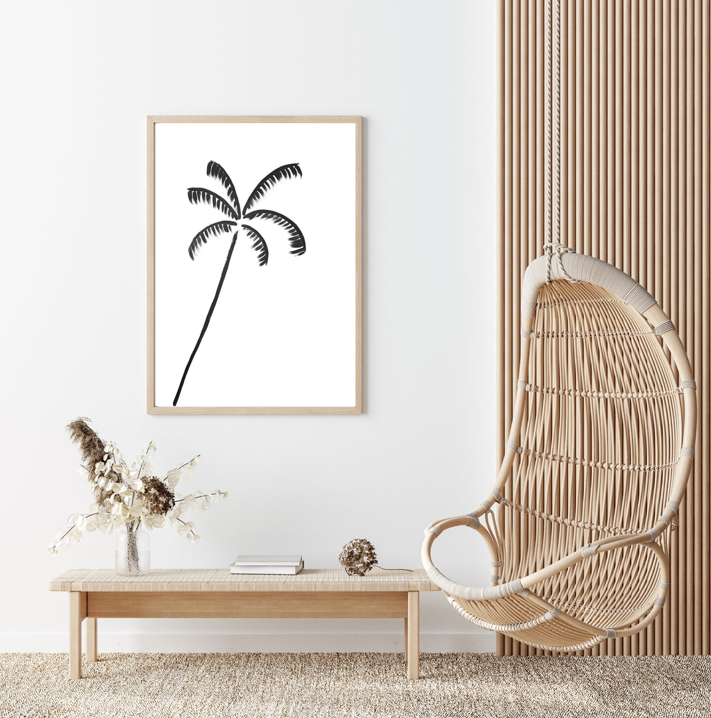 Leaning Painted Palm II