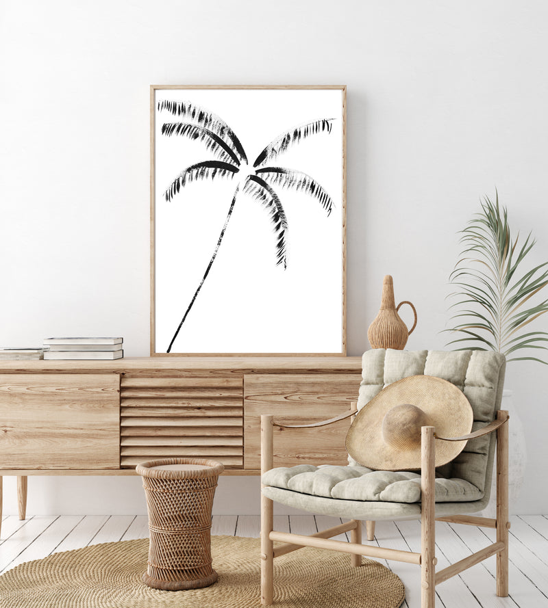 Leaning Painted Palm