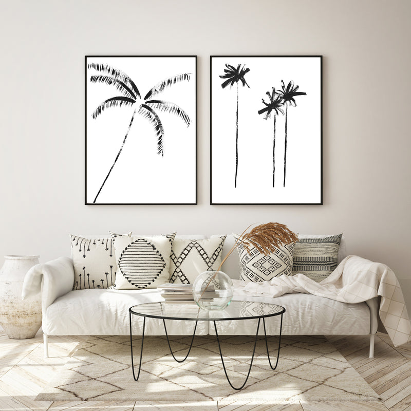 Leaning Painted Palm