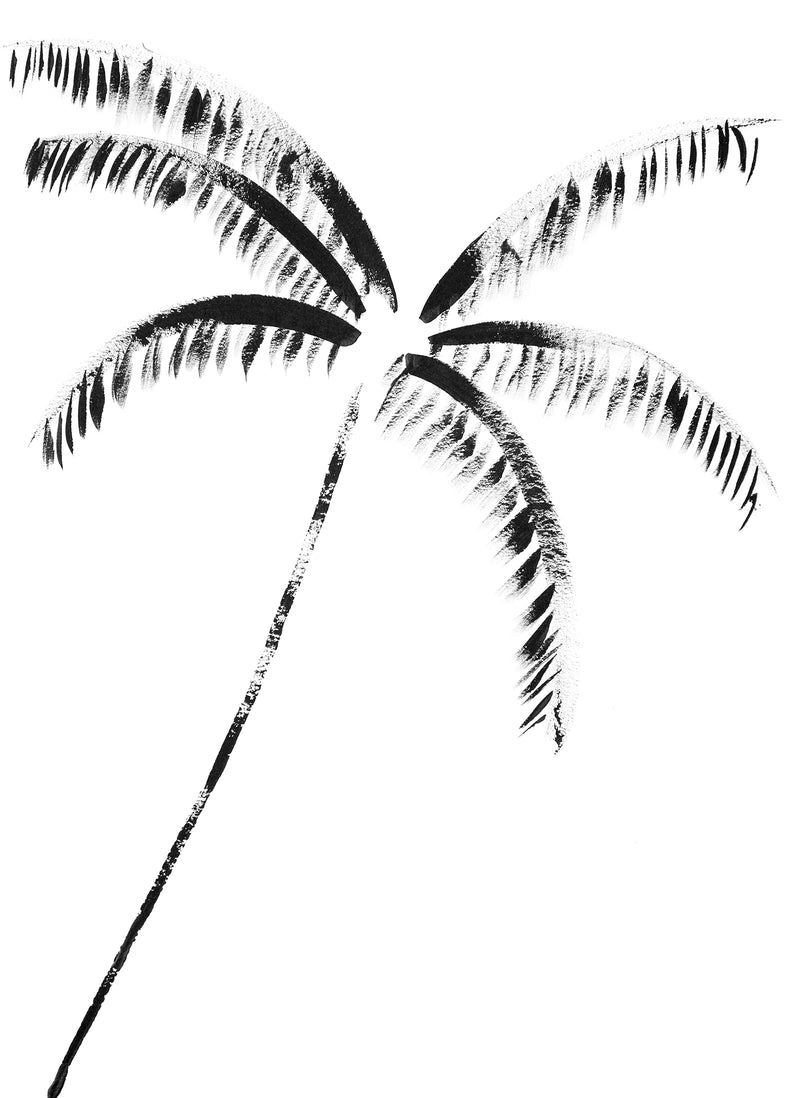 Leaning Painted Palm