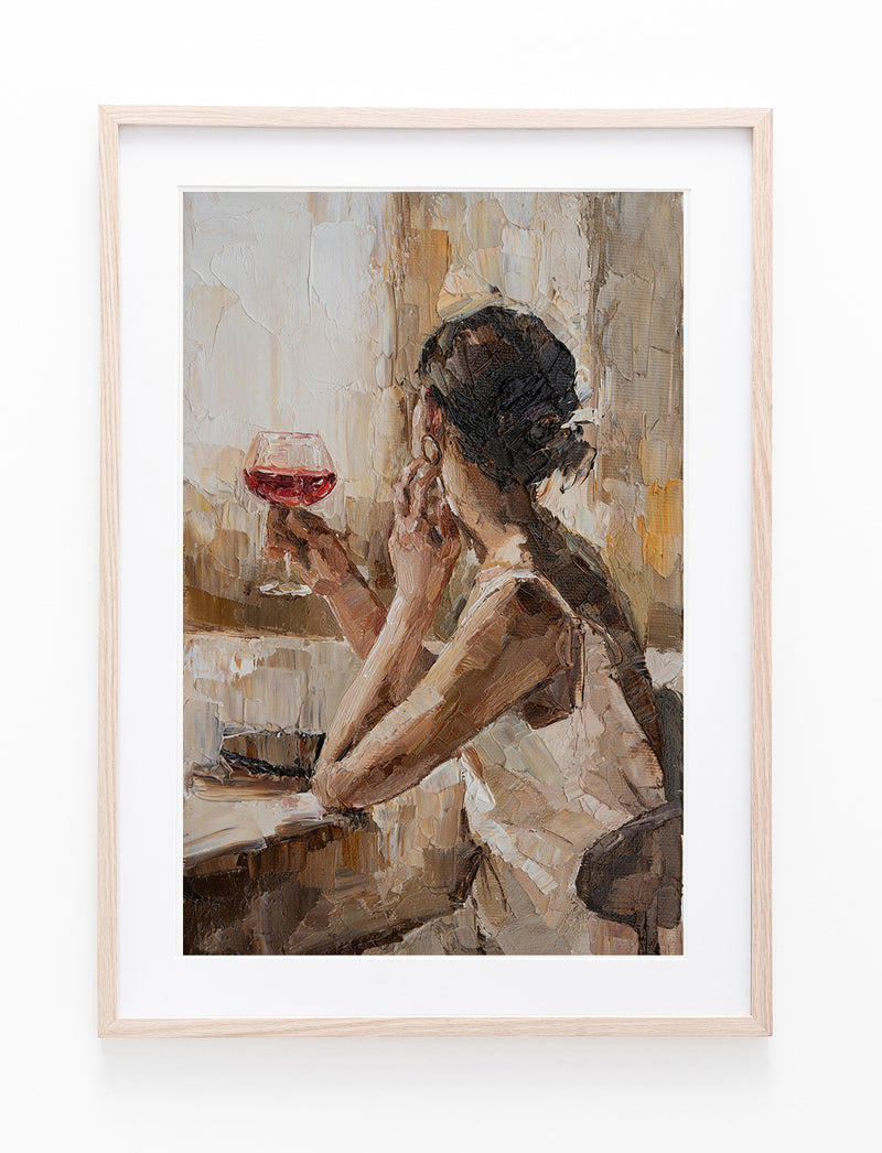 Woman Drinking Wine